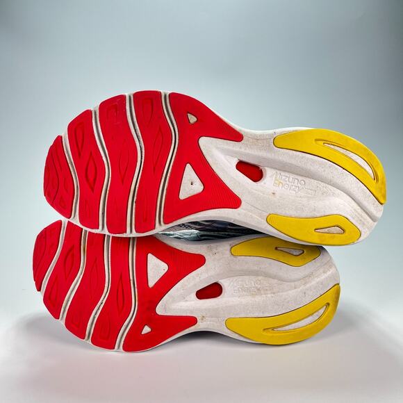 Mizuno Wave Sky 6 White Blue Lace Up Running Shoes J1GD220221 Women's Size 8.5 - Picture 9 of 12